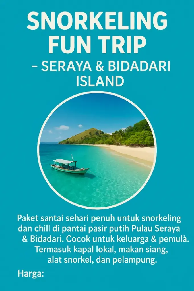 Snorkeling Fun Trip – Seraya & Bidadari Island