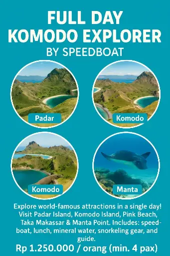 Full Day Komodo Explorer by Speedboat